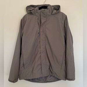 Men’s Lands End 3 in 1 winter Jacket. Size Medium. Gray